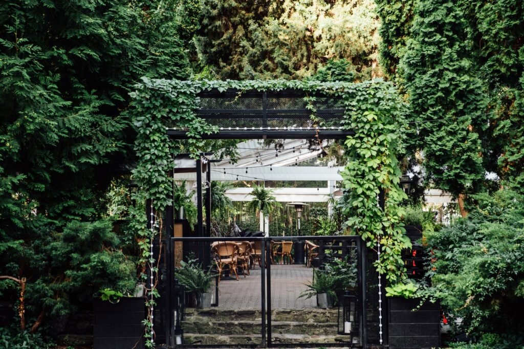 Biophilic Design, biophilia in city street, connecting people and nature. Biophilic Design